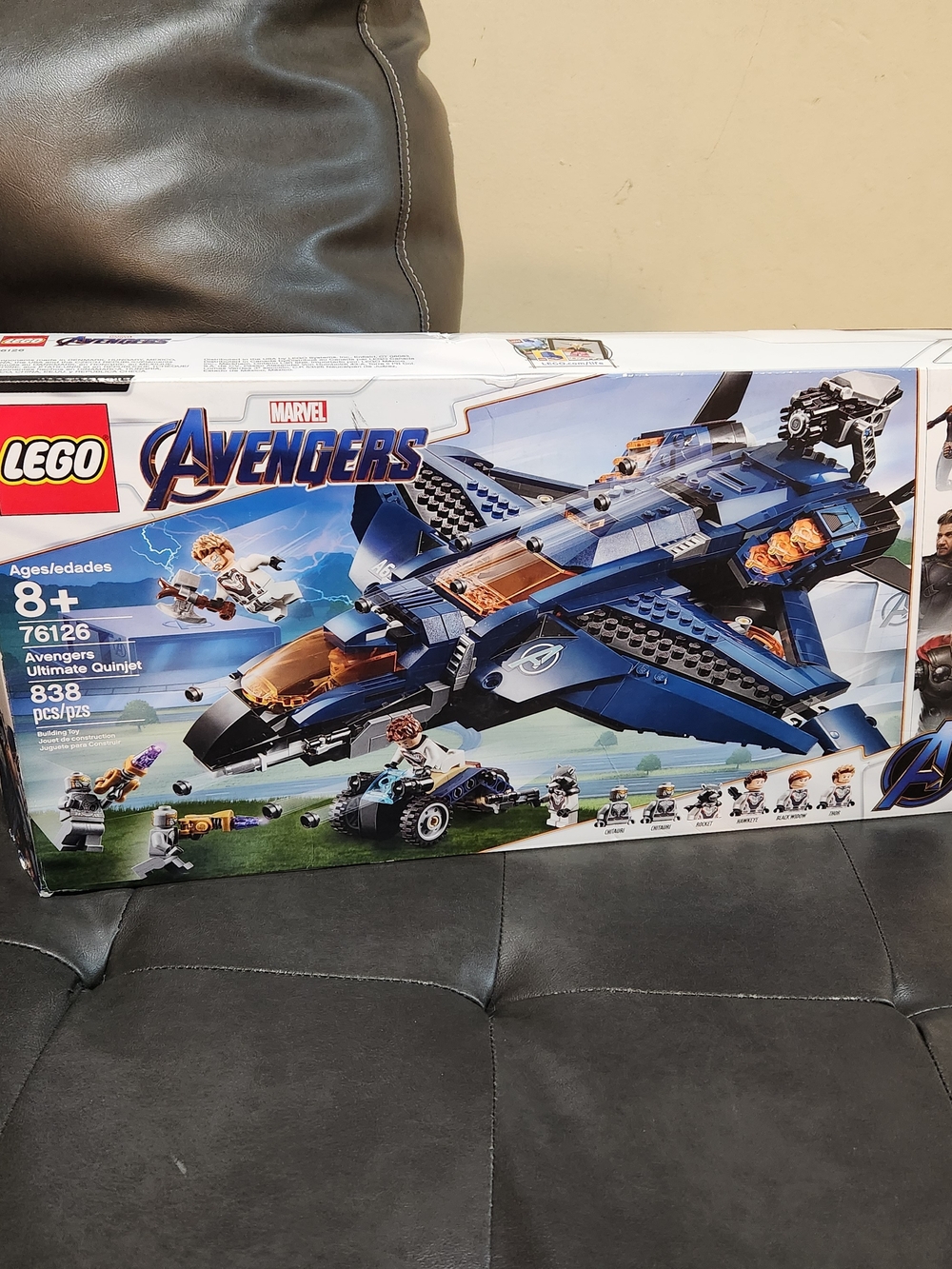 LEGO Marvel Avengers Ultimate Quinjet - Blue Building Set Complete Used
